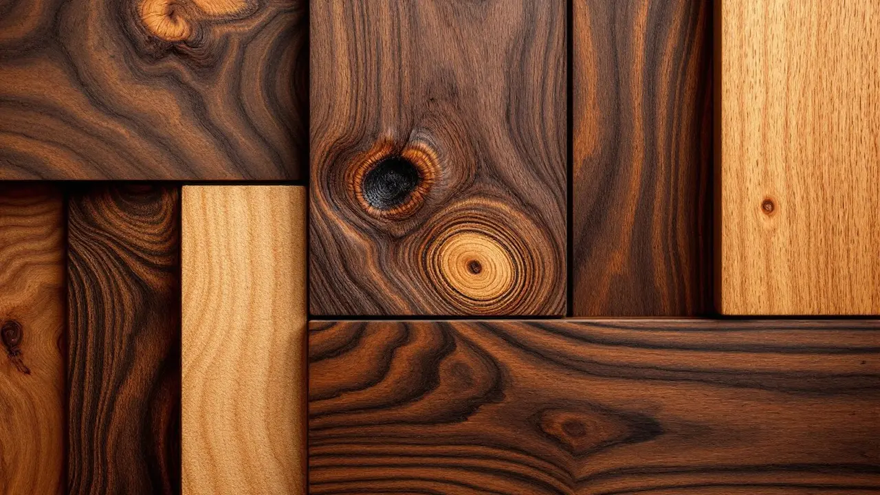 An assortment of various Philippine hardwood grains